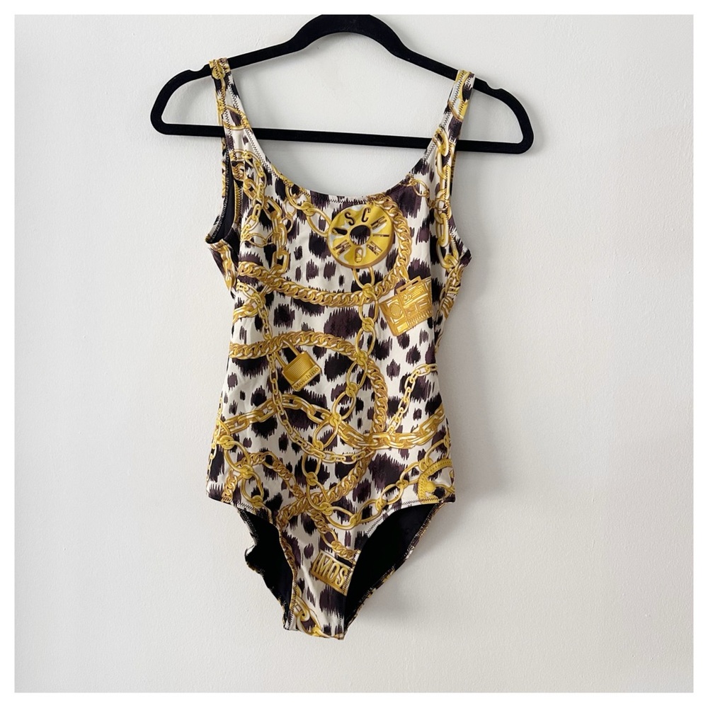 Moschino x H&M Moschino Signature Patterned Swimsuit Bodysuit US 4 EURO 36 - Picture 1 of 4